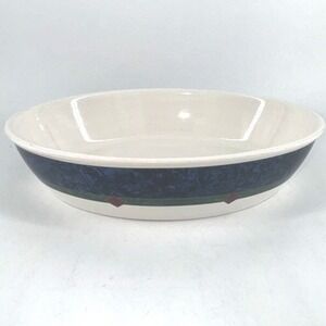 Serving Bowl Oval Stoneware Vintage 1990s Pfaltzgraff Amalfi Classic Servingware